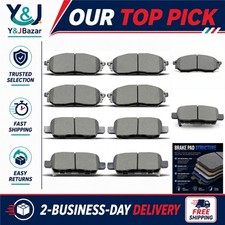 D888 D905 Ceramic Brake Pads 8pc Front Rear N...