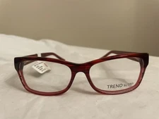 Trend By DNA A4022 REDST Designer Looks For Less Eyeglass Frame 54-15-135