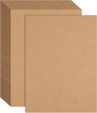 60 Sheets Kraft Paper 8.5 x 11 Inches Brown Letter Size Craft Paper for Printing