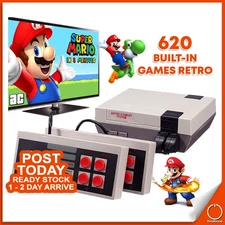 Retro 8-bit TV Game Console (NES Clone) with 620 Built-in Classic Games