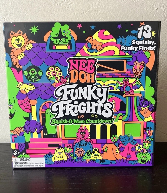 NEW RARE! 2026 NeeDoh Funky Frights Squish-O-Ween Halloween Advent Calendar 👻