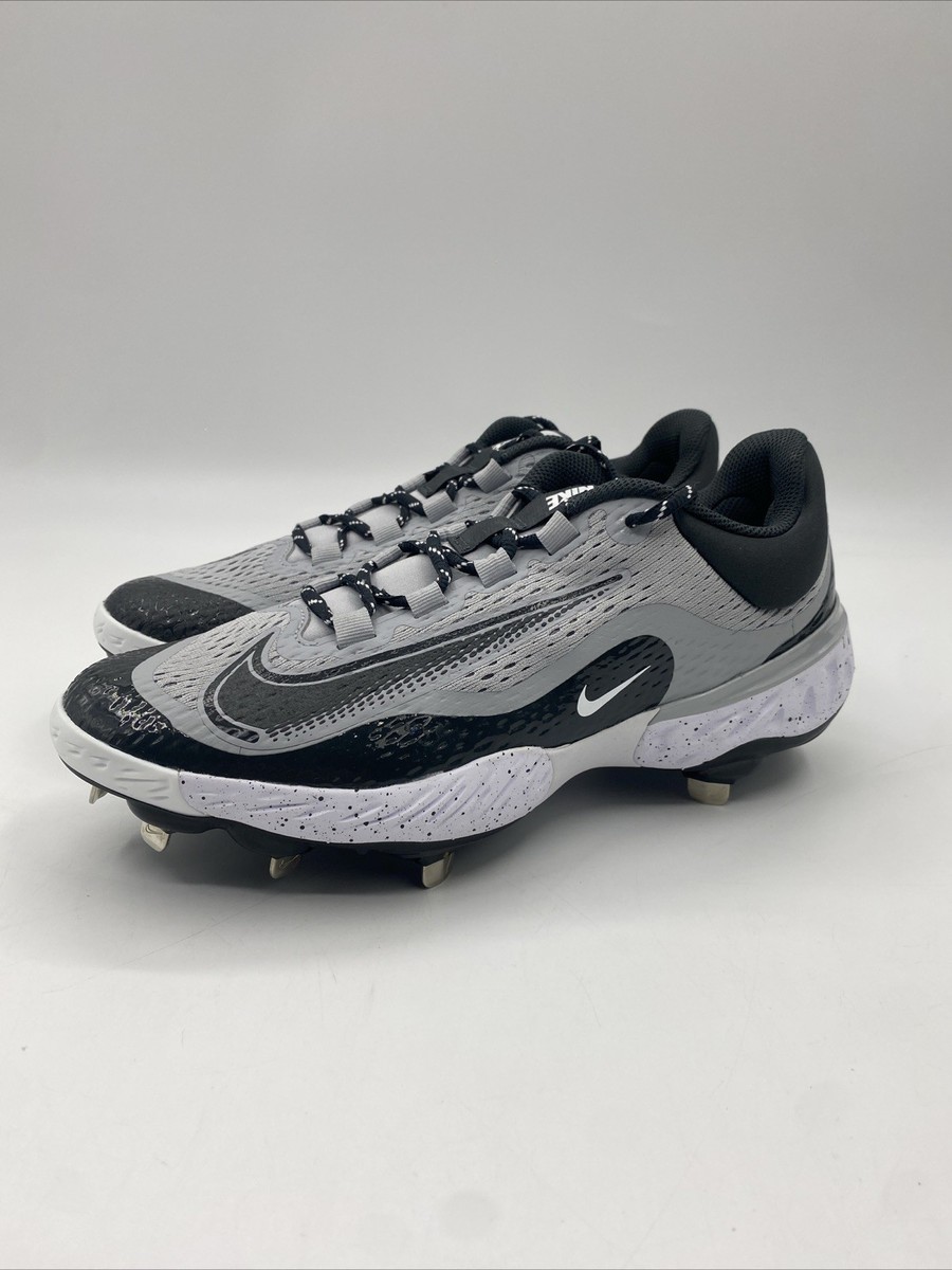 Nike Alpha Huarache Elite 4 Low Baseball Gray Black DJ6521-004