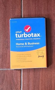 Intuit TurboTax Home & Business Tax Year 2019 CD & Activation Code - Used Once