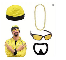 ADULTS MEN RAPPER & CHAV ALI G FANCY DRESS COSTUME 90'S TRACKSUITS ACCESSORIES
