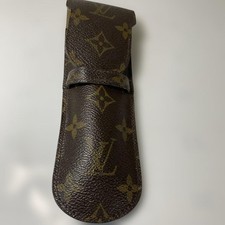 LOUIS VUITTON's Monogram Sunglasses Glasses Case Pen Case Brown M62990 Used