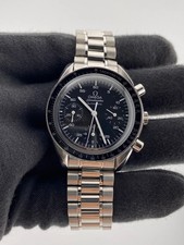 #51 Omega 39mm Speedmaster SS Black Chrono Dial Men's Watch 3510.50.00