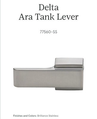 Delta 77560 Brilliance Stainless Ara Side Tank Lever