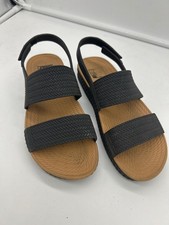 Reef Water Vista Sandal Women's Size 6 Black  Tan Easy Adjustable Strap
