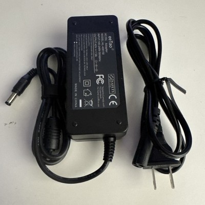 eeTao 42V AC/DC Adapter HL-420150 Black Power Supply 2-Prong to Barrel