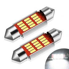 12 SMD LED 36MM 239 272 CANBUS WHITE NUMBER PLATE/INTERIOR LIGHT FESTOON BULBS