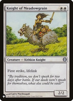 [MTG] Knight of Meadowgrain (DDG-5) (PLST) LP-HP