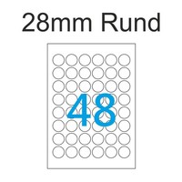 10 Blatt A4 28Mm Etiketten Rund 480 Runde Mayspies Premium Laser Aufkleber Weiß