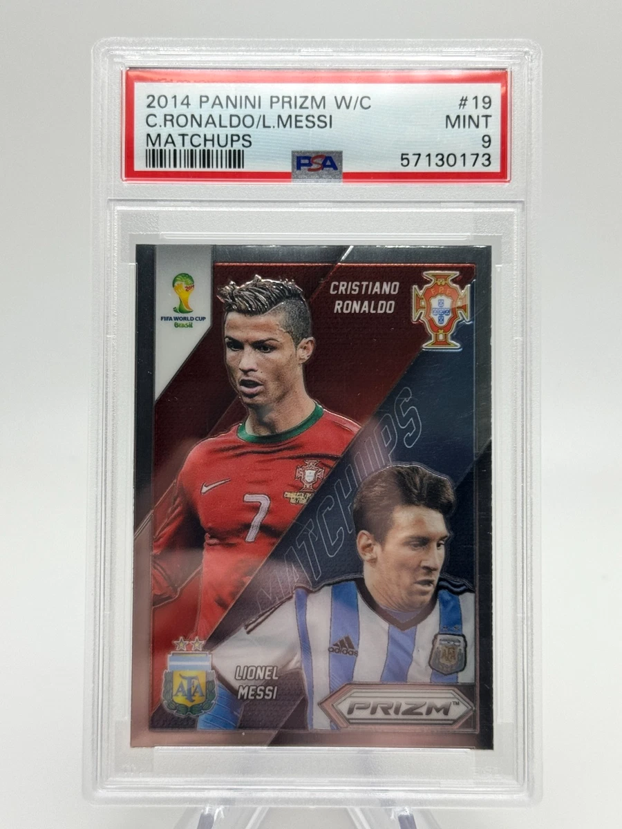 2014 Panini Prizm World Cup Cristiano Ronaldo Lionel Messi #19 for