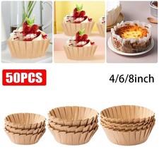 4/6/8inch Cake Pan Liner Oilproof Parchment Paper Cupcake Liner  Kitchen Use