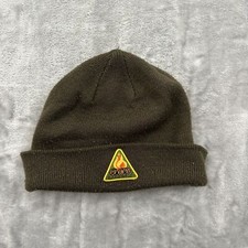 Vintage REI Co-Op Beanie Hat Boys Olive Green Yellow Retro Y2K Gorpcore