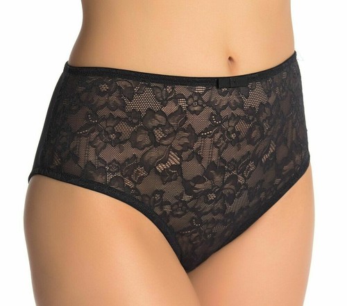 Sculptresse by Panache BLACK Plus Size Pure Lace Full Panty, US 2X-Large, UK 18 - Picture 3 of 7