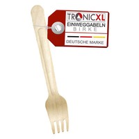 100 X Einweg Gabel Einwegbesteck Besteck Holzgabel Camping Grillen Bbq