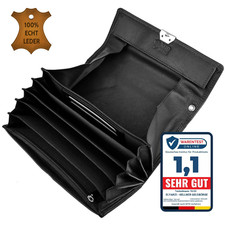 Kellner Geldbörse 100% Rindleder weich RFID-Schutz. Profi Kellner Portemonnaie