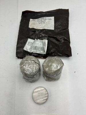 Pack of 12 Disc Valves 899814, T25L-T40L, 17-4PH Silver Heavy Duty