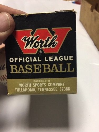 Vintage Worth Official 972 Baseball 1979 Pontiac ll W Box Crabb Insurance Co - Picture 3 of 10