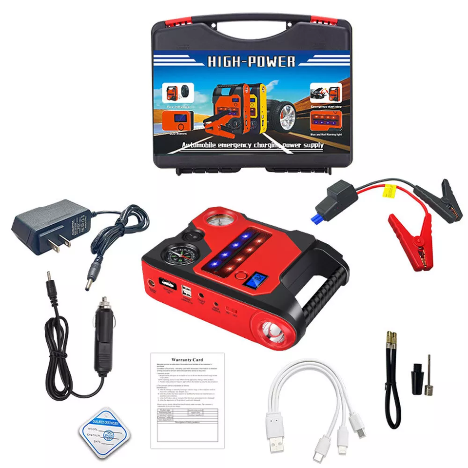 1200A Car Jump Starter with Air Compressor Power Bank Battery Charger