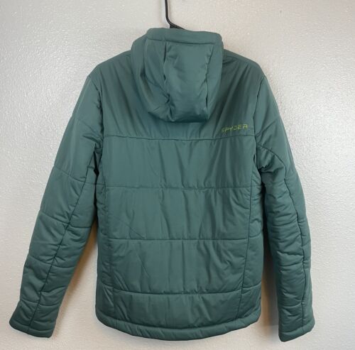 Cappotto giacca Primaloft nuovo con etichette verde fantasma Spyder Infinium taglia small - Foto 1 di 6