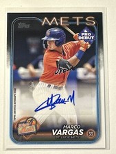 2024 Topps Pro Debut #PD-158 Marco Vargas Autographs