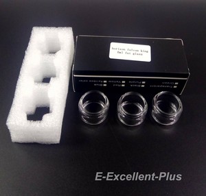 Details About 3 Pyrex Glass Tube Tank Bulb For Horitech Falcon King 6ml Fatboy Extended Bubble