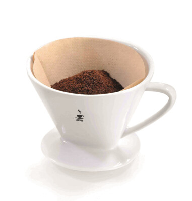 Porzellan Kaffeefilter SANDRO Gr. 2 Dauerfilter Filter Kaffee Kaffeefilterhalter