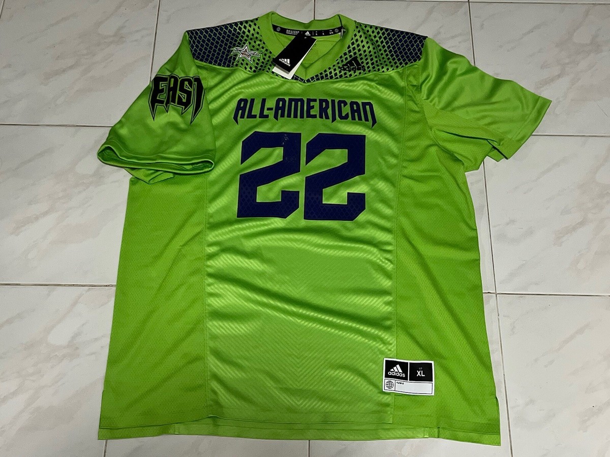 Adidas All American Bowl East Football Jersey Lime Green Men XL New