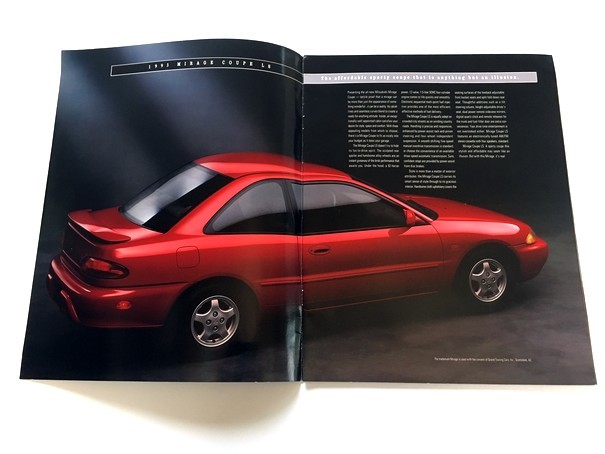 1993 Mitsubishi Mirage 14-page Original Car Sales Brochure Catalog