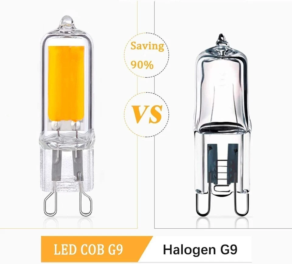 10x G9 LED Warmweiß 7W Birne Sockel Leuchtmittel COB führte Energiesparlampen - Bild 4 von 4