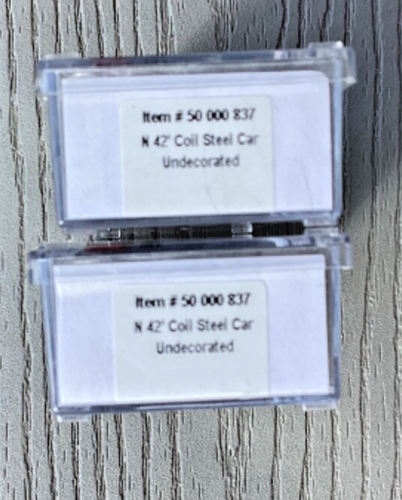 2 ATLAS N Scale 1/160 42' Coil Steel Cars Undecorated w/ Metal Wheels # 50000837 - Picture 13 of 22