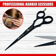 6.5" Hair Cutting Scissors Barber Shears Black Coated Stainless Steel German