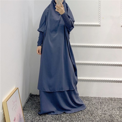 Ramadán Mujeres Khimar Vestido de Oración Kaftán Niqab Vestido Árabe Disfraces Islámicos - Imagen 103 de 315
