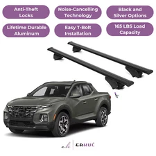 ERKUL Roof Rack Cross Bars for Hyundai Santa Cruz 2022-2026 - Black