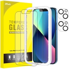 Screen Protector for iPhone 13 6.1-Inch with Camera Lens Protector, 2-Pack Each