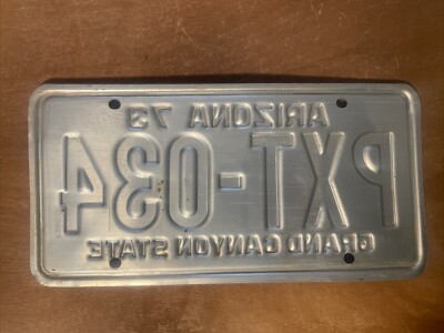 1973 Arizona License Plate # PXT-034 | eBay