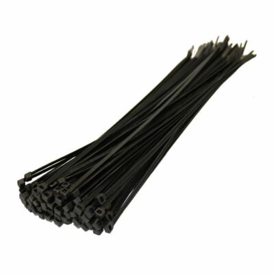 100 200 300 mm starke schwarze Kunststoff Kabelbinder Zip Tie Wraps Organizer 100-500 Stck.