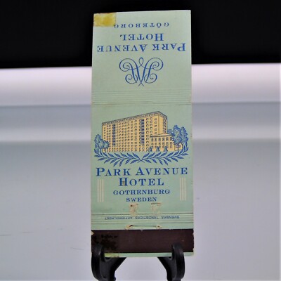 Göteborg Sweden Park Avenue Hotel Gothenburg Vintage Matchbook Cover 