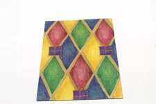 Vtg Geometric Shapes Presents Birthday Gift Wrapping Paper One Sheet  30" X 20”