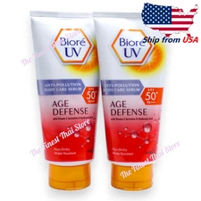 Biore UV Anti Pollution Body Care Serum Age Defense SPF50 PA+++ 150 ml pack 2