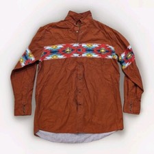 RUSTLER XLT BY WRANGLER VINTAGE COWBOY LONG SLEEVE SHIRT