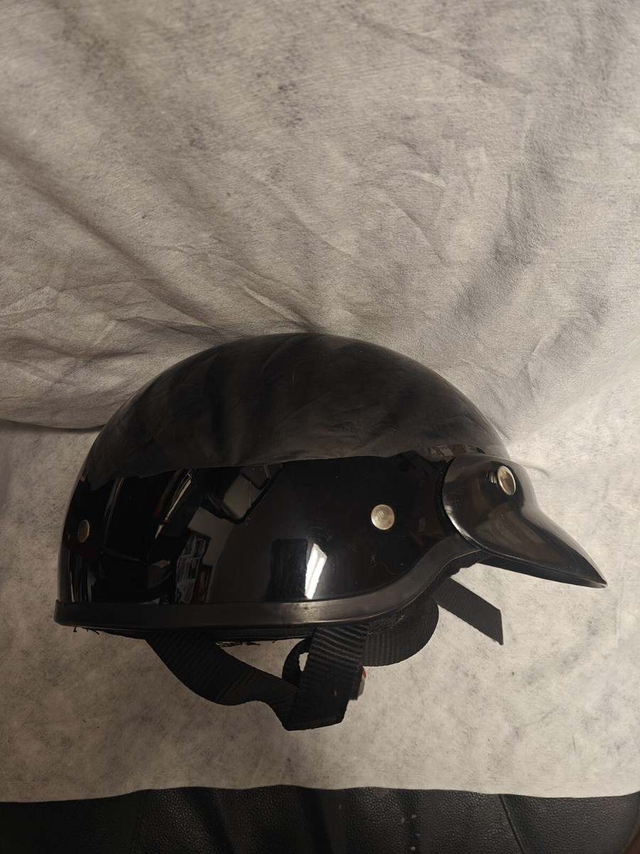 brain bucket motorcycle helmet for sale Vintage Harley-Davidson Brain Bucket Black Size M Motorcycle Helmet
