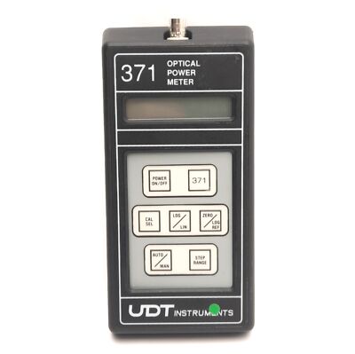 UDT Instruments Model 371 Optical Power Meter, BNC Input 2.5mA Max, 7VDC Supply