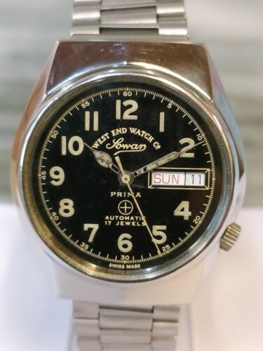 WEST END WATCH CO. SOWAR PRIMA 17J AUTOMATIC T.4457 SWISS MEN'S FULL WORKING - Picture 3 of 23