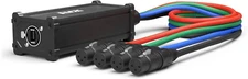 Lyxpro XLR 3 Feet Audio Snake 4 Channel 3 Pin Multi Network Breakout for Stage a