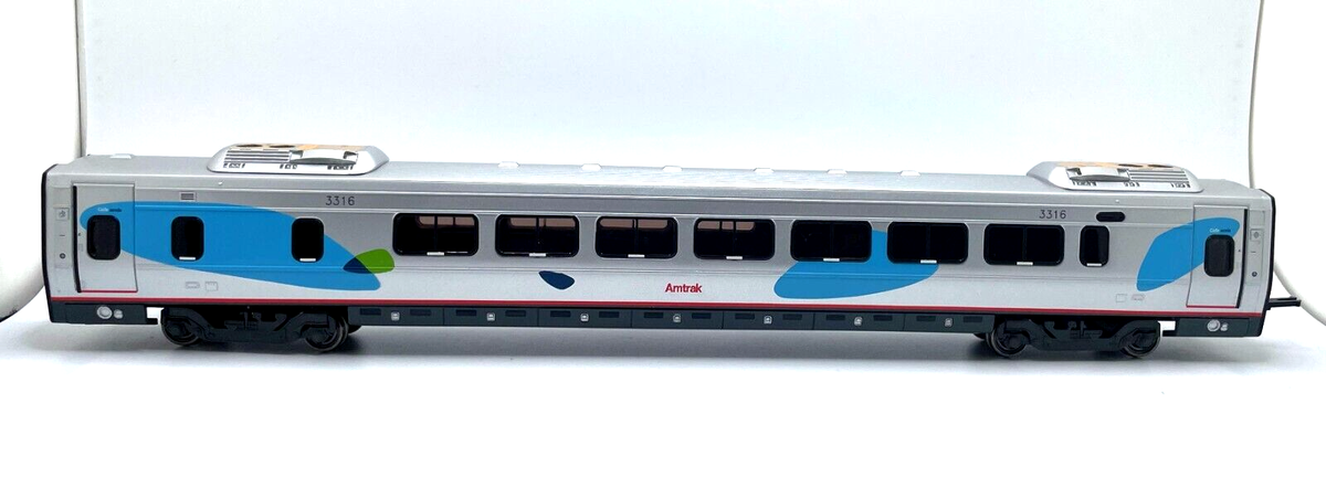 HO BACHMANN SPECTRUM ACELA EXPRESS AMTRAK SET 4 CARS DUAL