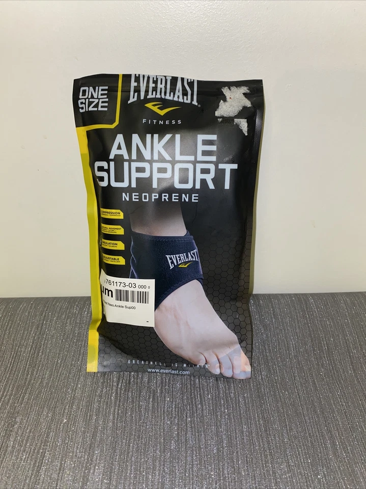 Everlast Neopreno Soporte de Tobillo Unisex Talla Única Compresión Lesiones Envoltura Foto 2 de 4