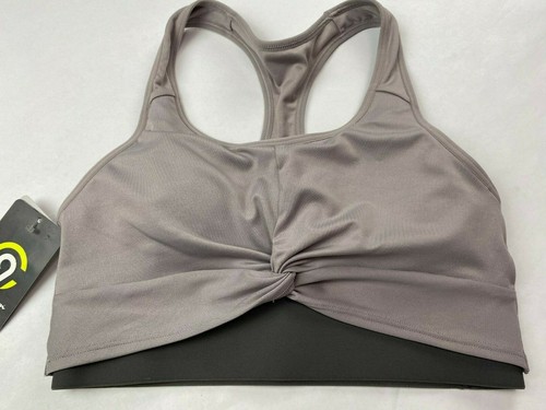 Women's Long Line Twist Front Sports Bra - C9 Champion-Purple OR Gray-NWT - Picture 5 of 5
